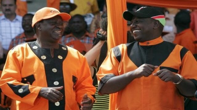 Image result for Raila and Ruto  in pentagon